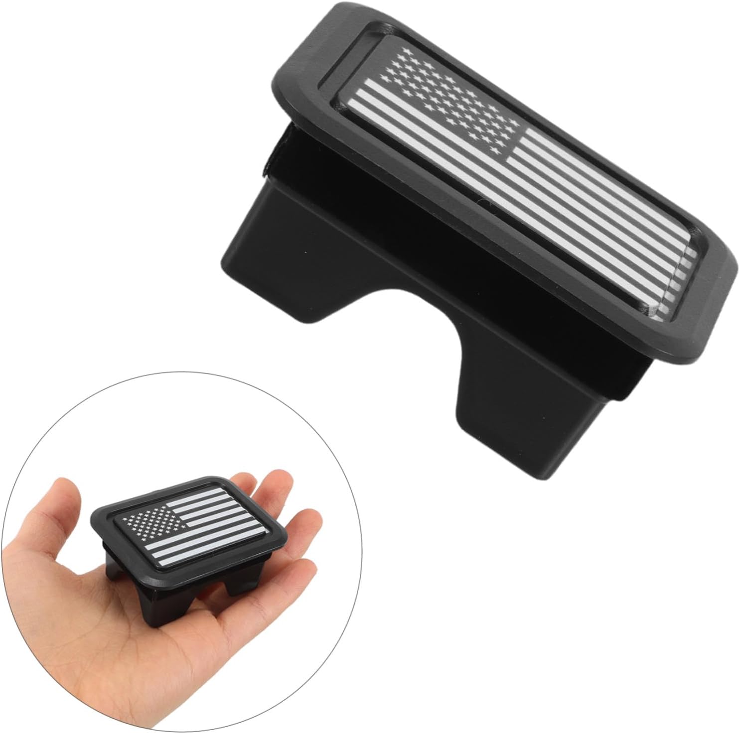 2pcs Ram Tailgate Hole Plug Hitch Covers Patriotic Bed Rail Plug Modified Car Accessories Towing Accessory
