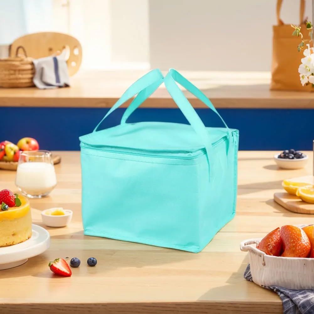Bolsa térmica, Bolsa térmica reutilizable for reparto de pizza con aislamiento térmico(Giallo,220x220x190mm)