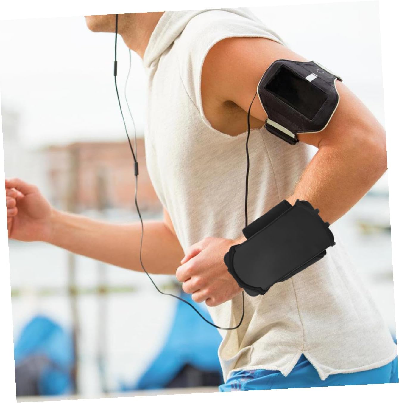 Gatuida 5pcs Phone Armband Sleeve for Running Abs Material Anti-Shake Design Easy to Fix and Adjust