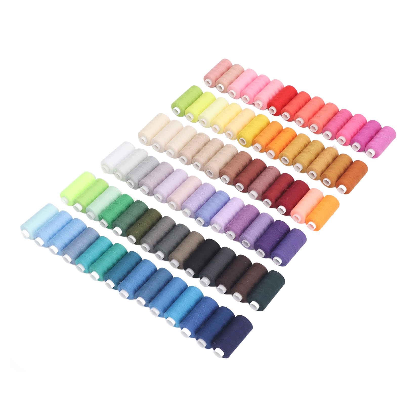 Set di fili da cucito, 400 yard, 80 colori, fili per macchina da cucire in poliestere, assortimento di fili per cucito a mano con bobine antinodo per quilt artigianale, ricamo e