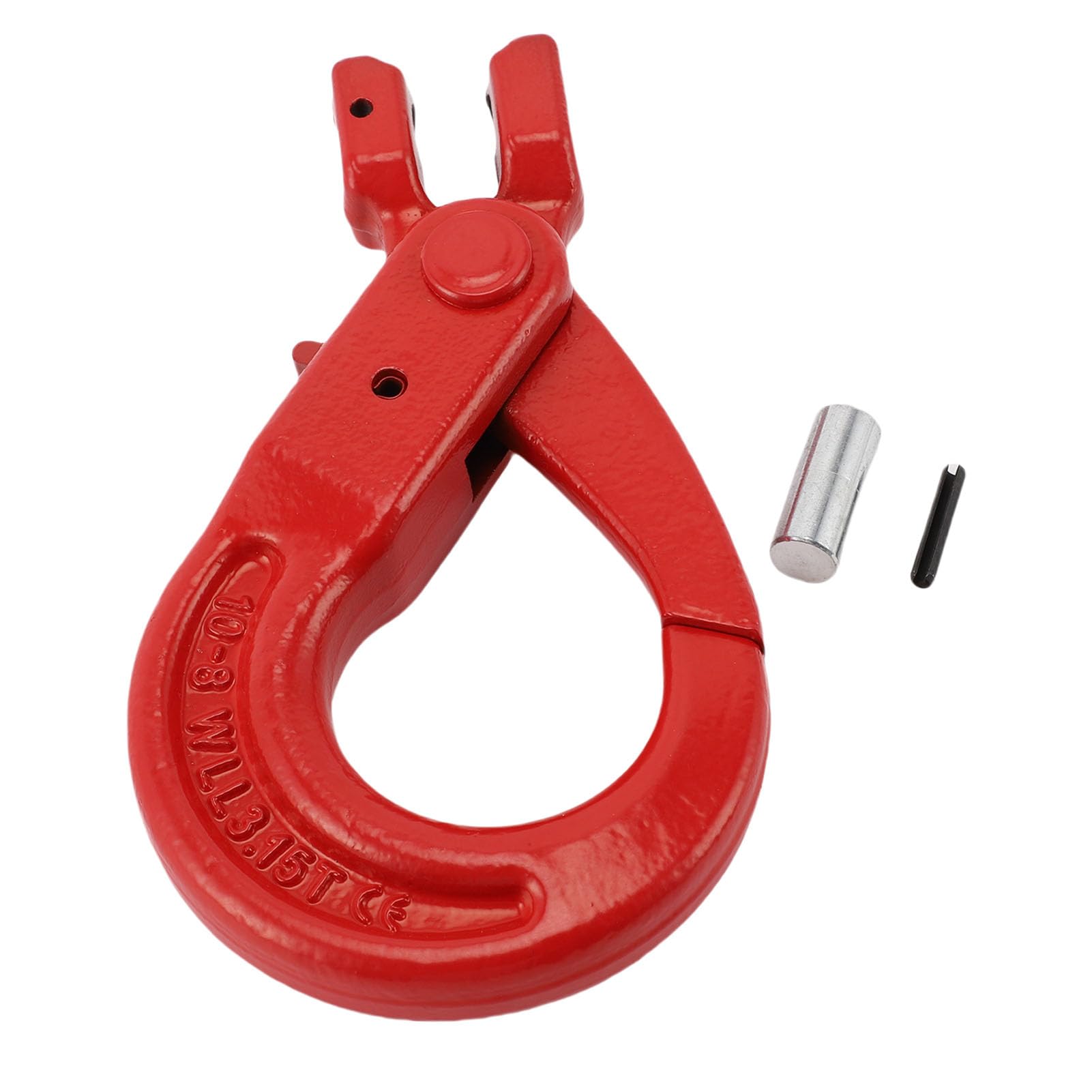 Gancio a Forcella, Gancio a Forcella in Acciaio Legato Forgiato a Caduta per Carichi Pesanti con Design a Perno Capacità Limite di Carico 3,15 T, per Sollevamento di Fabbriche di