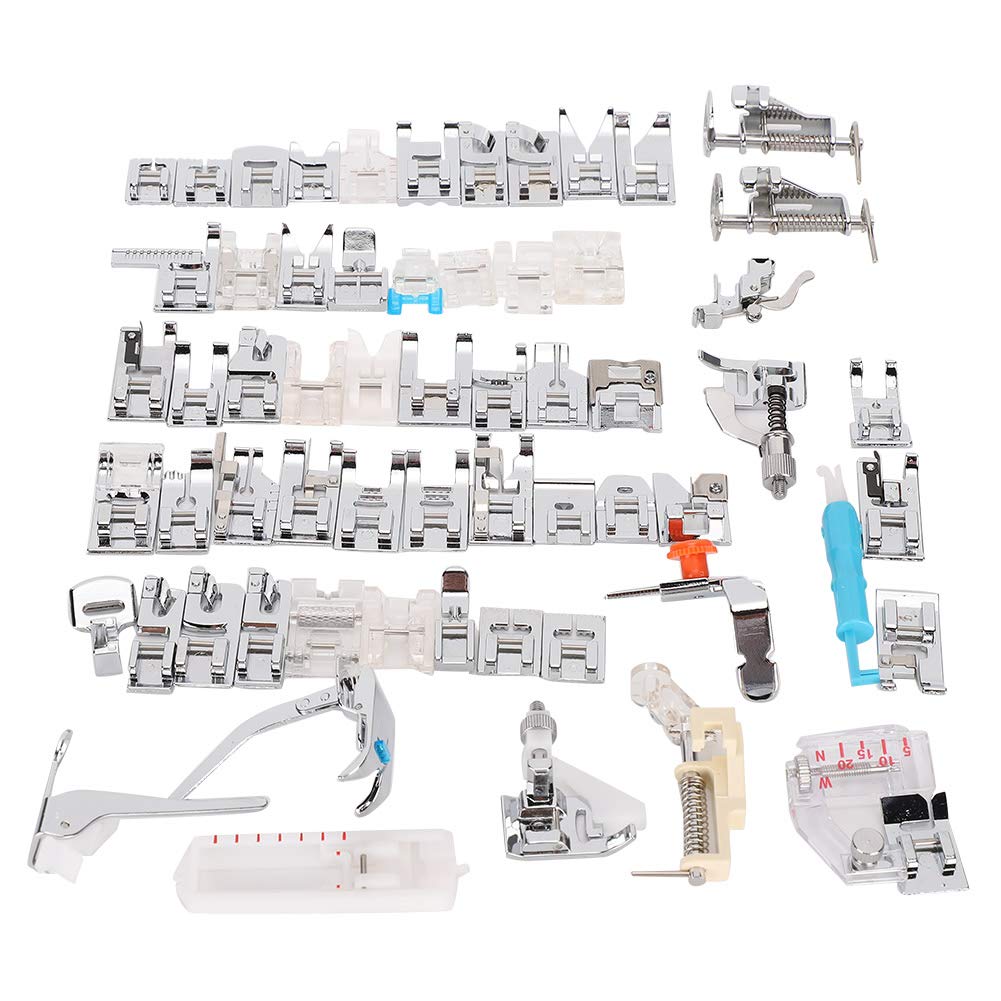 Juego de Prensatelas para Máquina de Coser, 62 Uds, Prensatelas Profesional para Recolección de Prensatelas, Accesorio para Máquinas de Coser Domésticas