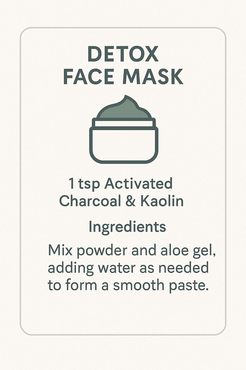Activated Charcoal & Kaolin Clay Powder – 250g | Natural Detox Blend for Face Masks, Acne, Oily Skin, and DIY Skincare | Deep Pore Cleansing & Oil Control