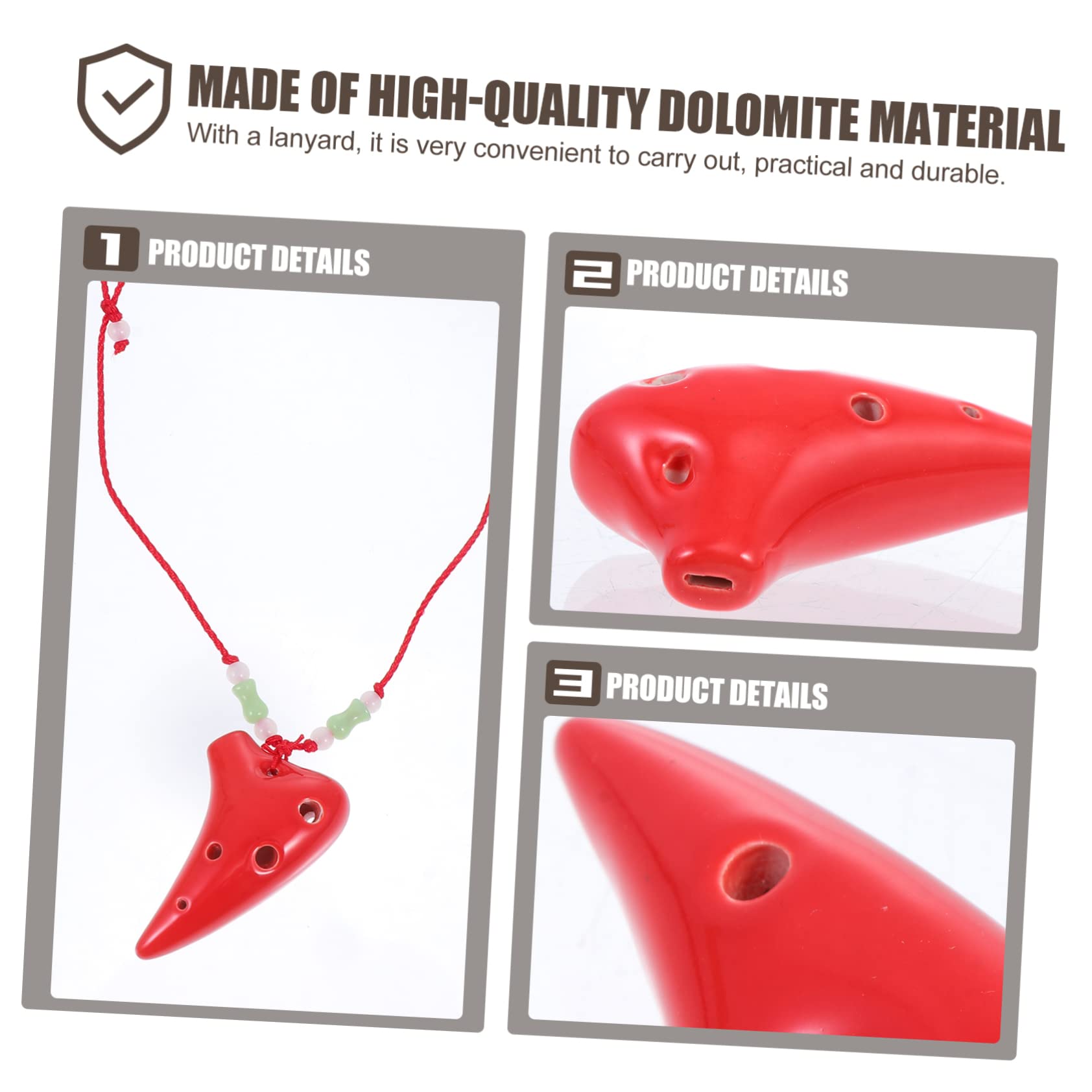 BESPORTBLE 1 Set Durable Ocarina Ethnic Instrument for Beginners Excellent Workmanship for Melodious Sound present for Music Lovers Design