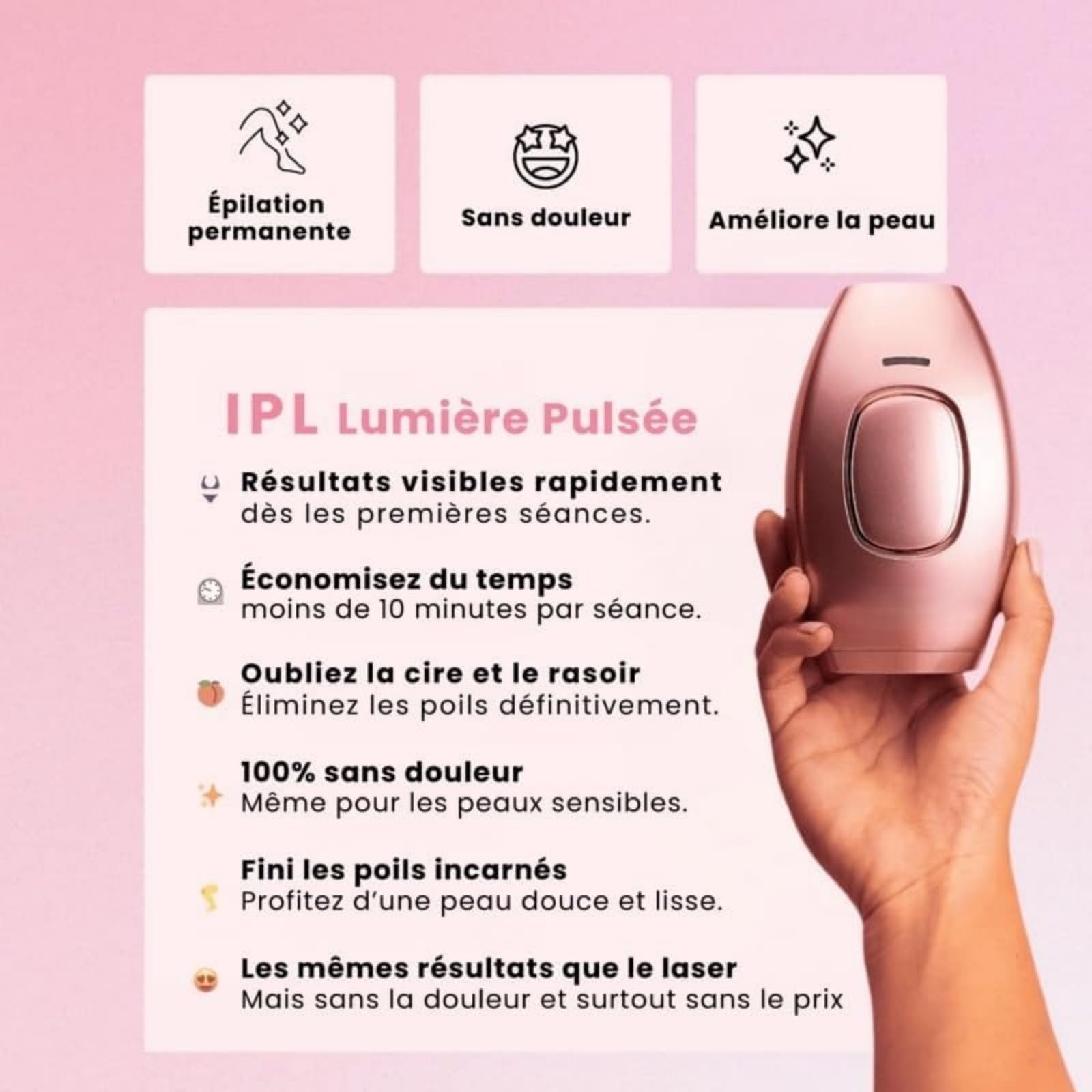 Solippy Epilateur Laser Loop Original,Épilateur Lumière Pulsée