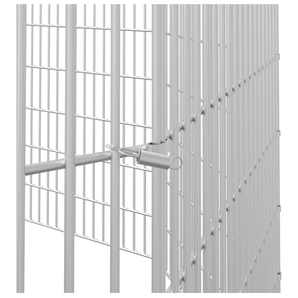 vidaXL Kaninchenkäfig 10 Paneele 54x60 cm Verzinktes Eisen