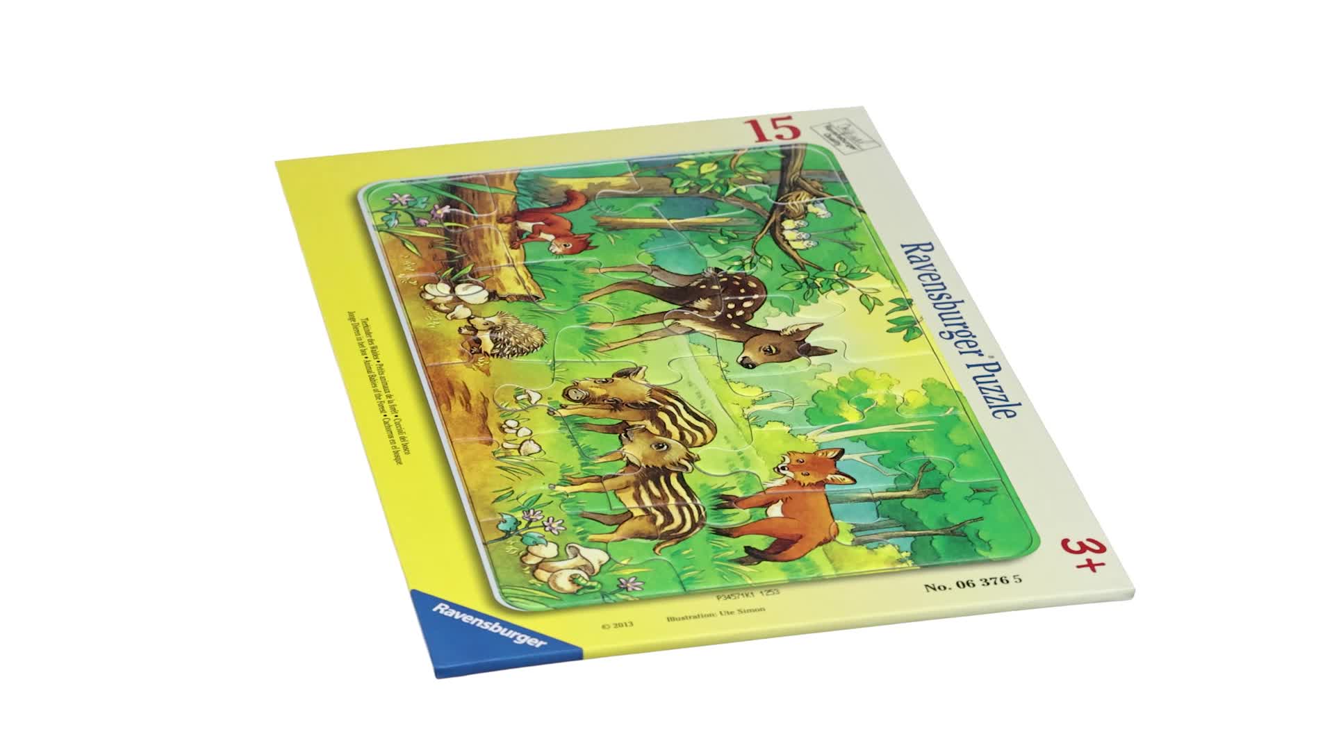 Ravensburger - Puzzle Enfant - Puzzle cadre 15 pièces - Animaux d Ravensburger - Puzzle Enfant - Puzzle cadre 15 pièces - Animaux d