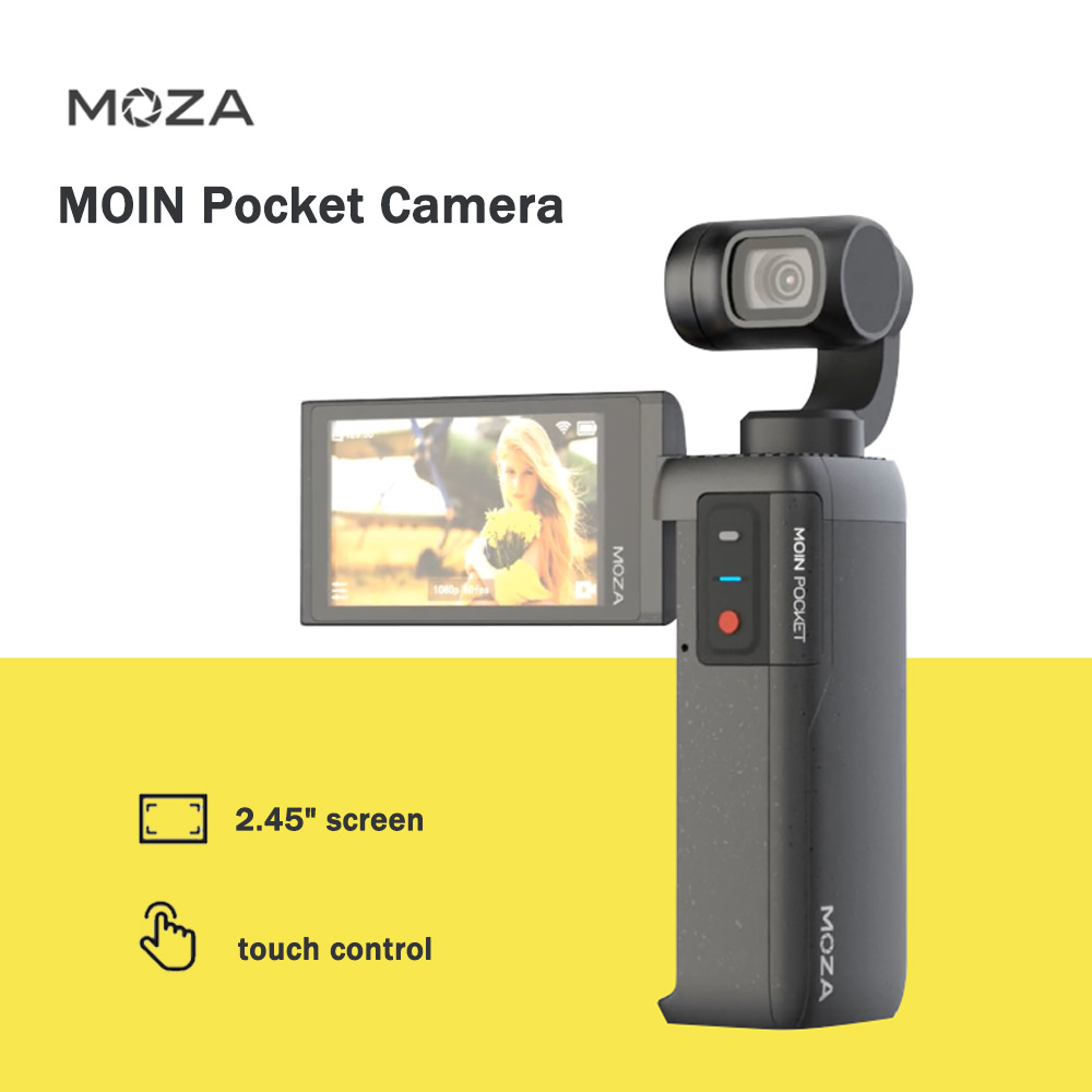 MOZA  MOIN CAMERA＋Extensional  Cover MOIN Camera | 3-Axis Motorized Anti-shake Camera