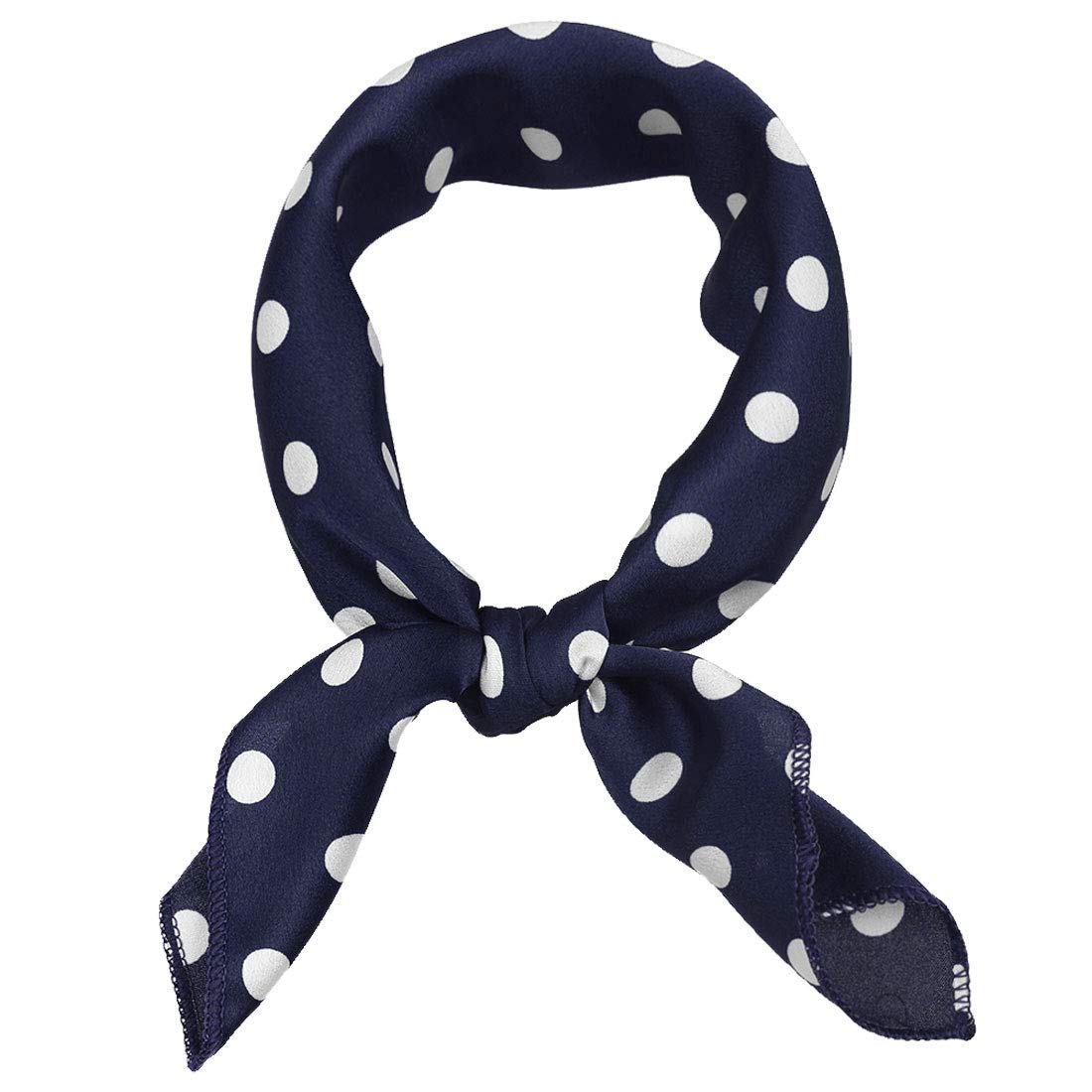 50cm 1950s Vintage Retro Polka Dots Square Scarf Head Neck Scarves Kerchief Neckerchief