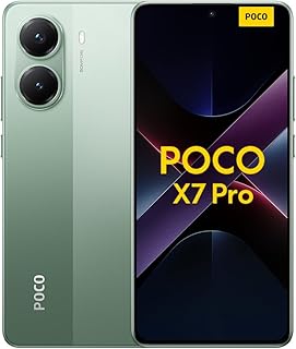 XIAOMI Smartphone POCO X7 Pro,12+256GB,Vert,caméra Principale 50MP avec OIS, Batterie 6000mAh avec Hypercharge 90W, IP68, fonctionnalités IA (Chargeur Non Inclus)(Version Française+2 Ans de Garantie)
