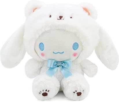 Kawaii Cartoon White Bear Cross-Dressing Series Plush,Soft Plush Doll Cute Soft Toys, Plush Pillow Stuffed Animals Toy Birthday Gifts for Girls Kids White Bear-8in