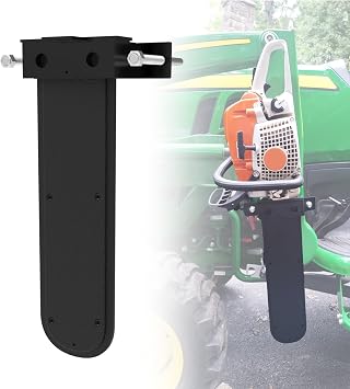 Universal Chainsaw Holder for Tractor 20" Scabbard Carrier Fixed Chainsaw Mount Hanger Rack for Tractors ATVs UTVs Trucks