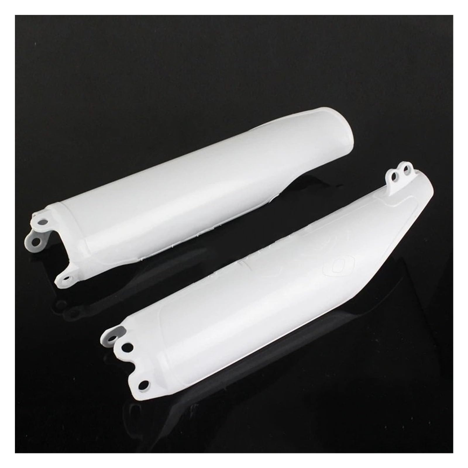 Motorcycle Front Fork Gaiters Front Fork Protector Covers Plastic Guards Fit For Honda CRF CR 125 250 450 R X RX CRF250 CRF450 CR125 93-2018 Gaiters Fork Guards Dust Cover(White)