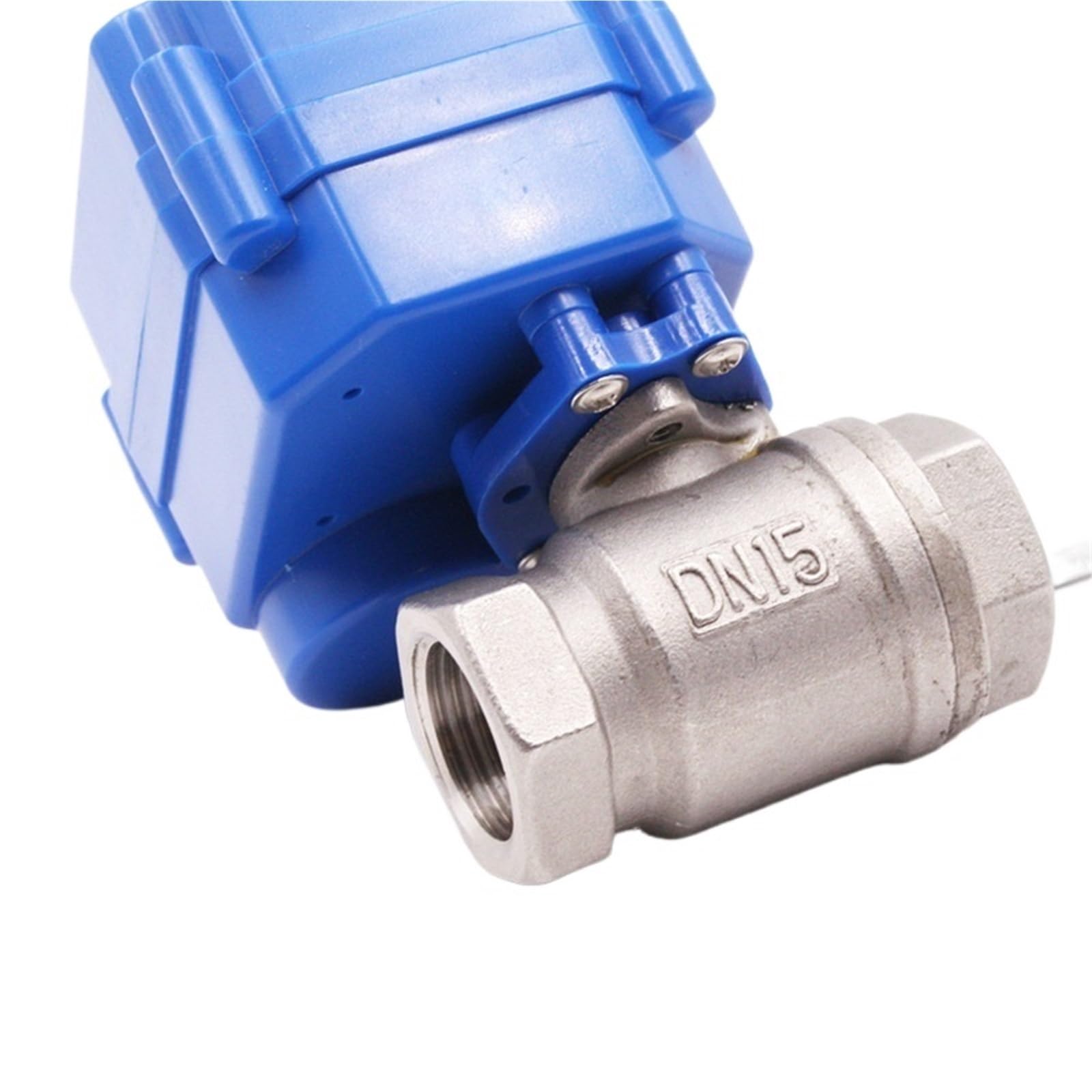Válvula de bola motorizada DN20 de acero inoxidable de 2 vías con actuador eléctrico AC/DC 9-24V