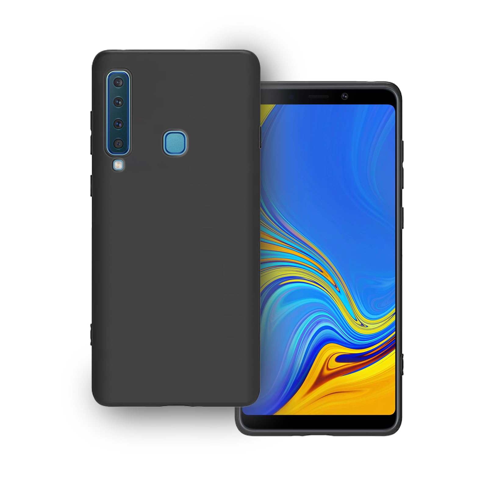 Plus Protection Matte Finished Back Cover Case for Samsung Galaxy A9 (2018) | Rubberized TPU | Slim Thin Soft Matte Flexible Matte Touch Shockproof - Matte Black (B0CNZXGL4V) Amazon Price History, Amazon Price Tracker