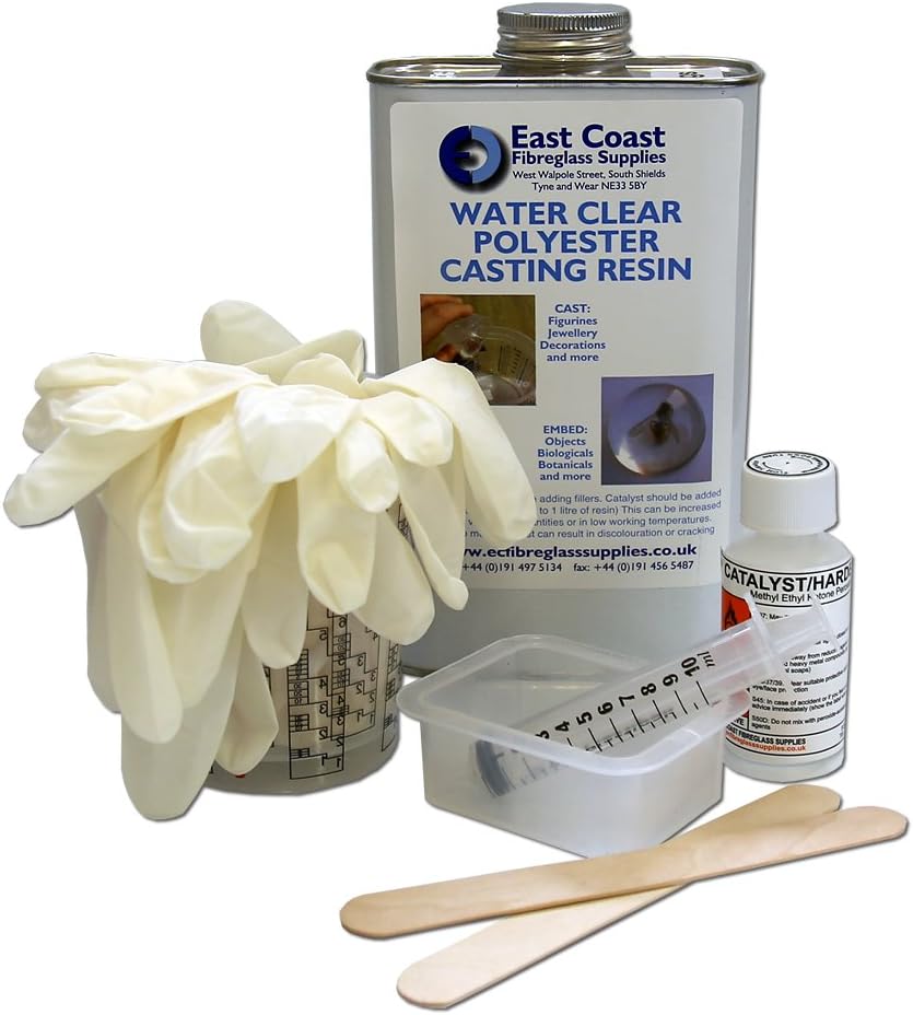 East Coast Water Clear Casting KIT 2-1kg Resin