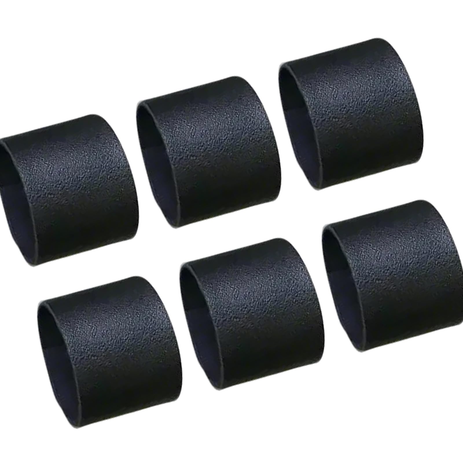 yanwuwa Of 6 PU Leather Napkin Rings Napkin Holders Tableware Accessories for Family Gatherings and Formal Dinner Dinner Table Decoration