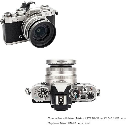 Miniatura 8 de Parasol estilo pétalo de bayoneta para lente Nikon NIKKOR Z 0.945-1.969in f4-6.3 en Nikon Z5 Z6 Z6 II Z7 Z7 II Reemplazar Nikon HB-98