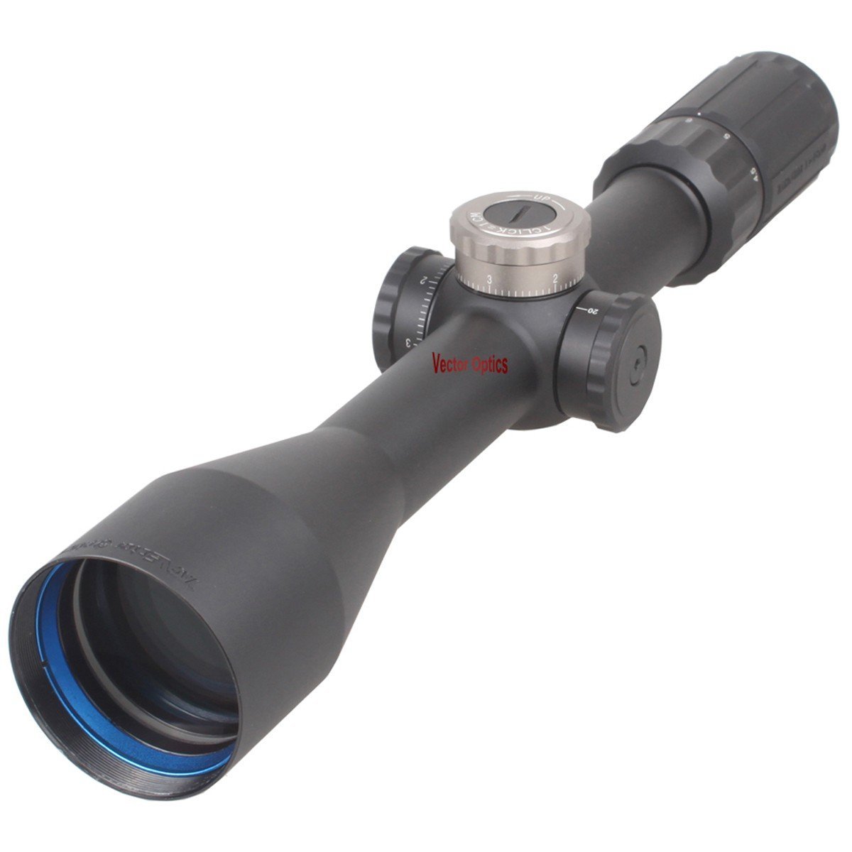 TAC Vector Optics Marksman 4.5-18x50 Tactical Long Eye Relief Hunting Rifle Scope 1cm Click Sharp Clear Monocular Color Black