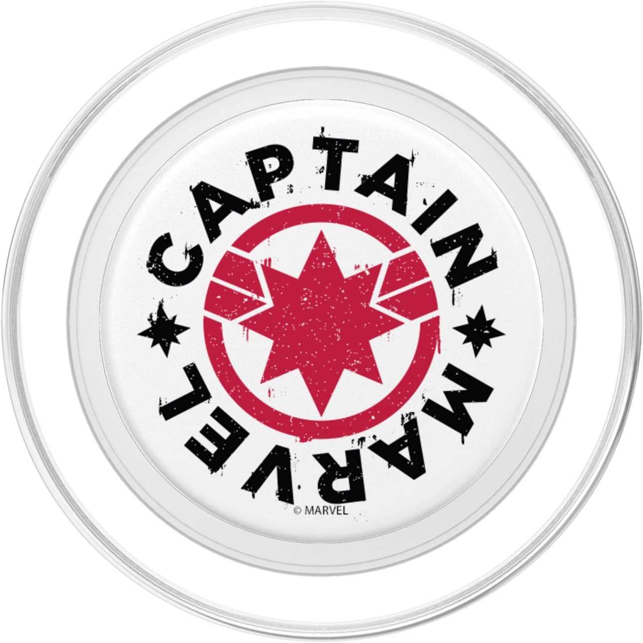 Marvel Captain Marvel Movie Circle Red Logo PopSockets MagSafe PopGrip for iPhone