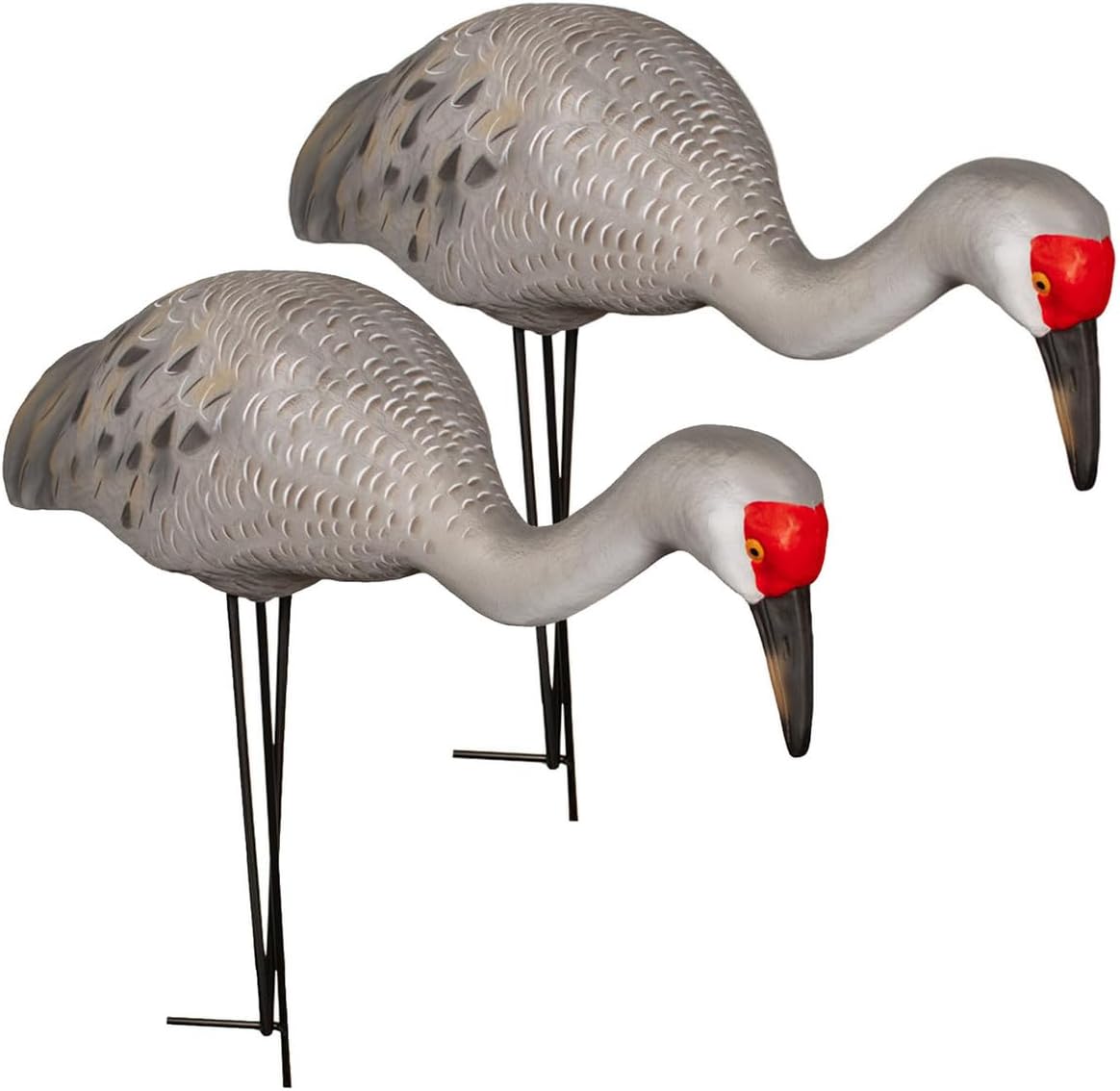 Final Approach Live Full Body Sandhill Crane Feeders, Decoy 2 Pack