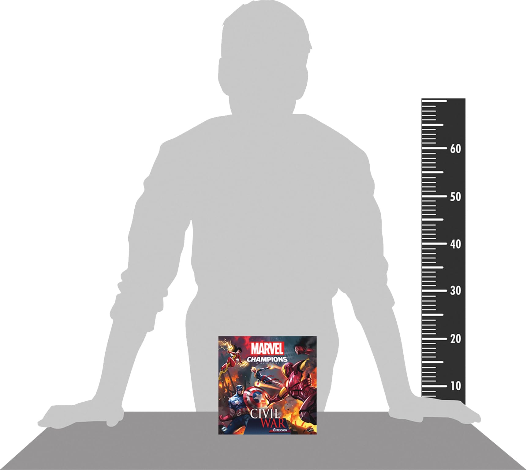 Asmodee Marvel Champions: Civil War – FFG – Extensión de Juego de Cartas cooperativo – 2 Decks preconstruidos – 4 escenarios para enfrentar a los Vengadores – Versión Francesa