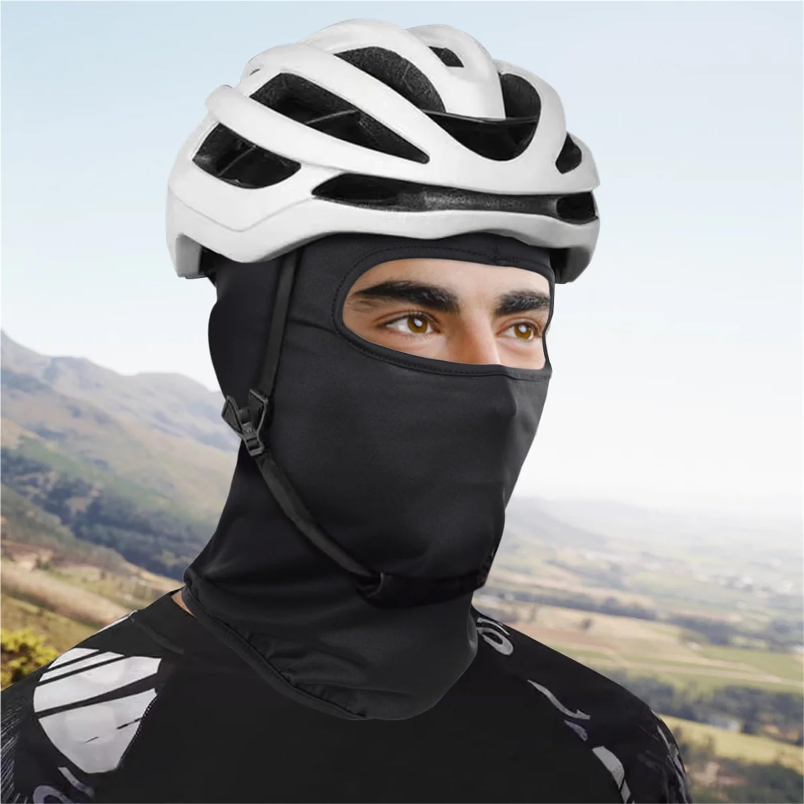 Pasamontañas 2 uds pasamontañas de Ciclismo Transpirable a Prueba de Viento máscara Facial Completa Casco for Montar en Deporte Correr esquí Senderismo al Aire Libre Hombres