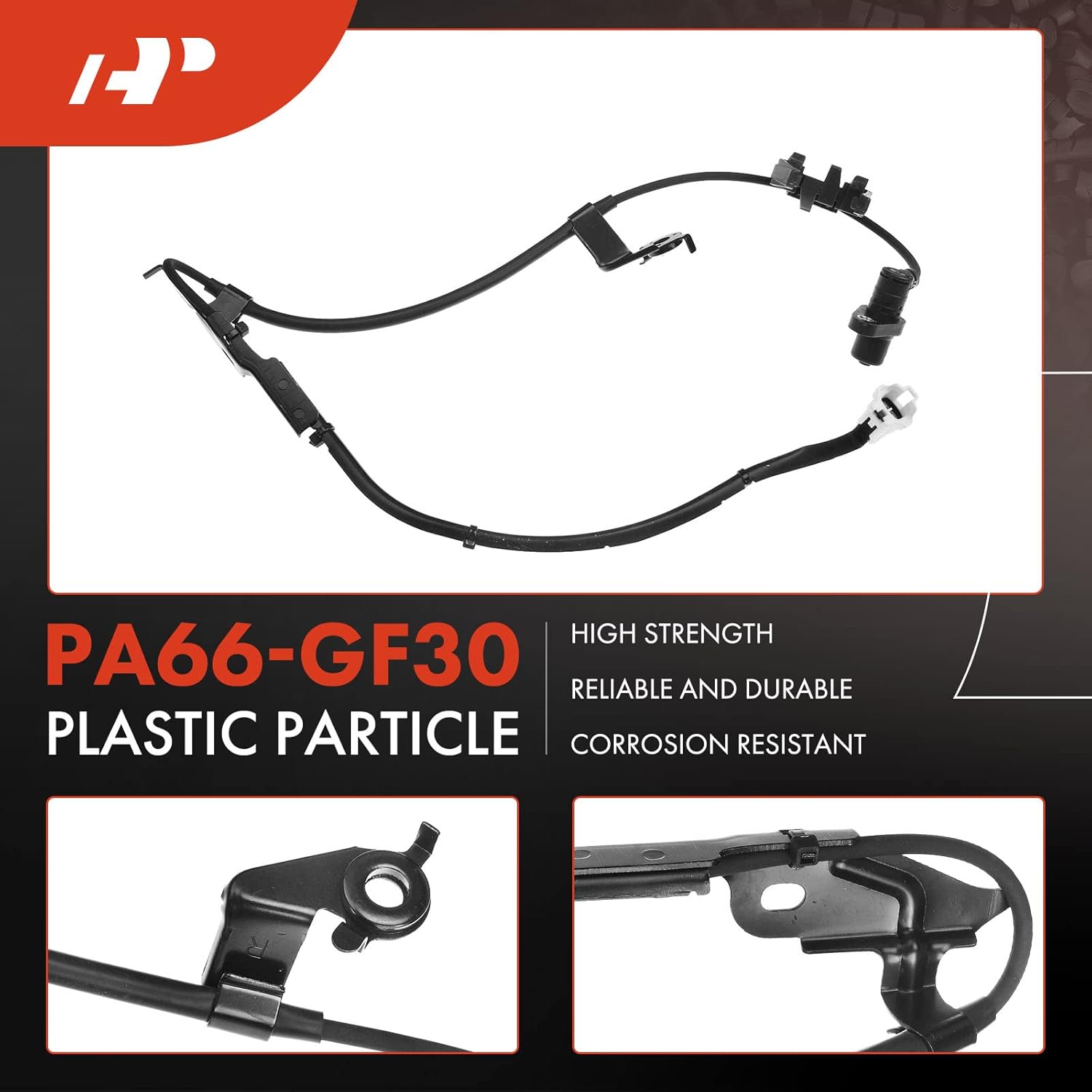 A-Premium ABS Wheel Speed Sensor Compatible with Lexus Models - RX330 2004-2006, RX350 2007-2009 - Front Right Passenger Side, Replace# 89542-0E010, 895420E010