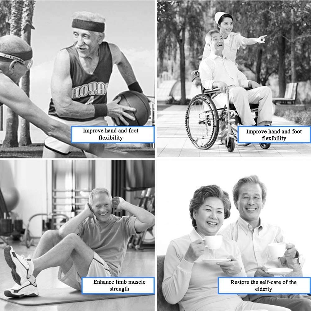 LUNEZY Mini pedaliera Pieghevole, Cyclette per Pedali per Braccia e Gambe, Attrezzatura per Riabilitazione Fitness Regolabile, per Allenamento Fitness in Palestra per Anziani