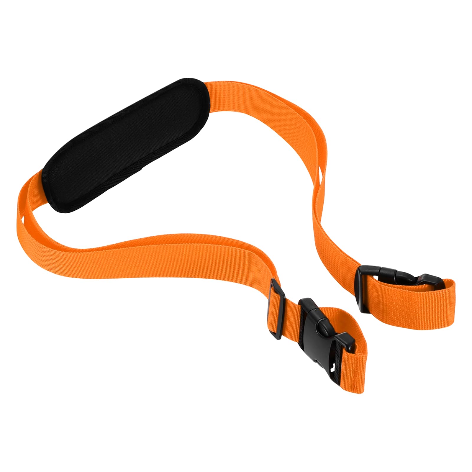 YELARXI Adjustable Beach Chair Carry Straps, Heavy Duty Replacement Universal Shoulder Straps for Folding, 1 Pack & Orange - Fitting for (Camping/Picnics/Backpacking/Outdoor)