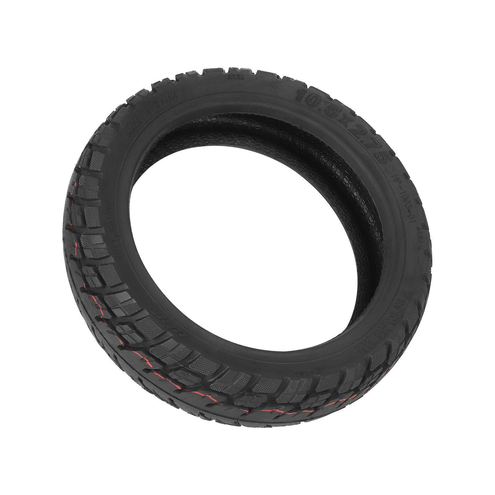 TREFAN 10,5 x 2,75 pneumatici fuoristrada per scooter elettrico Segway Ninebot P65 P100S, pneumatici di ricambio tubeless, in gomma antiscivolo anteriore e posteriore (2 pezzi)