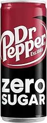 Dr Pepper Zero Sugar, Refrigerante Sem Açúcar, Lata 330ml