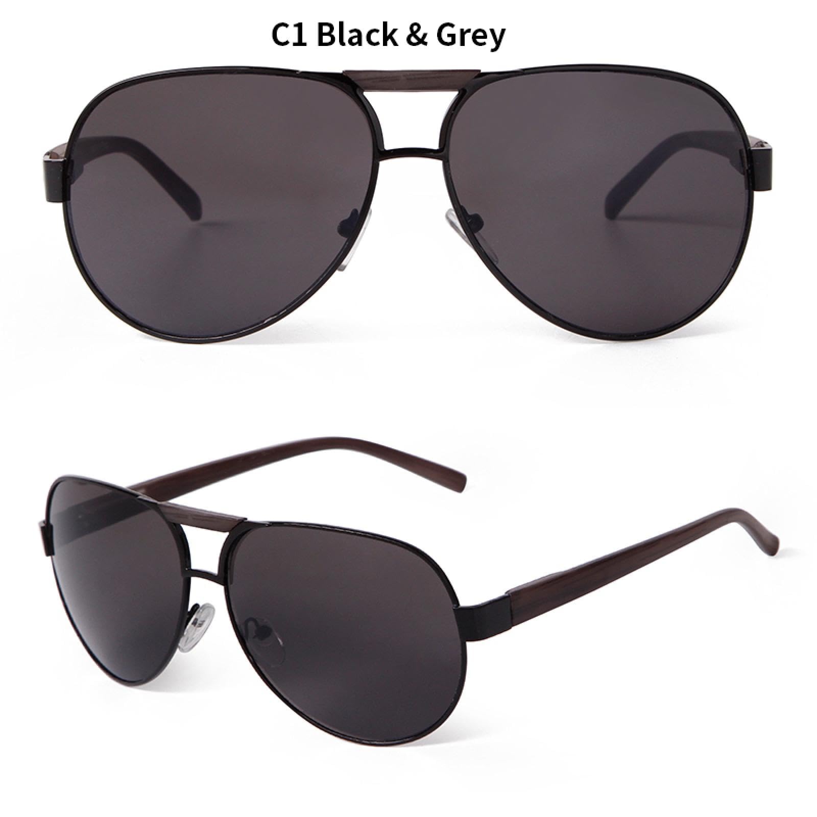 Klasyczne okulary przeciwsłoneczne Avaition Oversized Retro damskie męskie okulary przeciwsłoneczne Gradient UV400 fałszywe drewniane zauszniki okulary przeciwsłoneczne (C4)