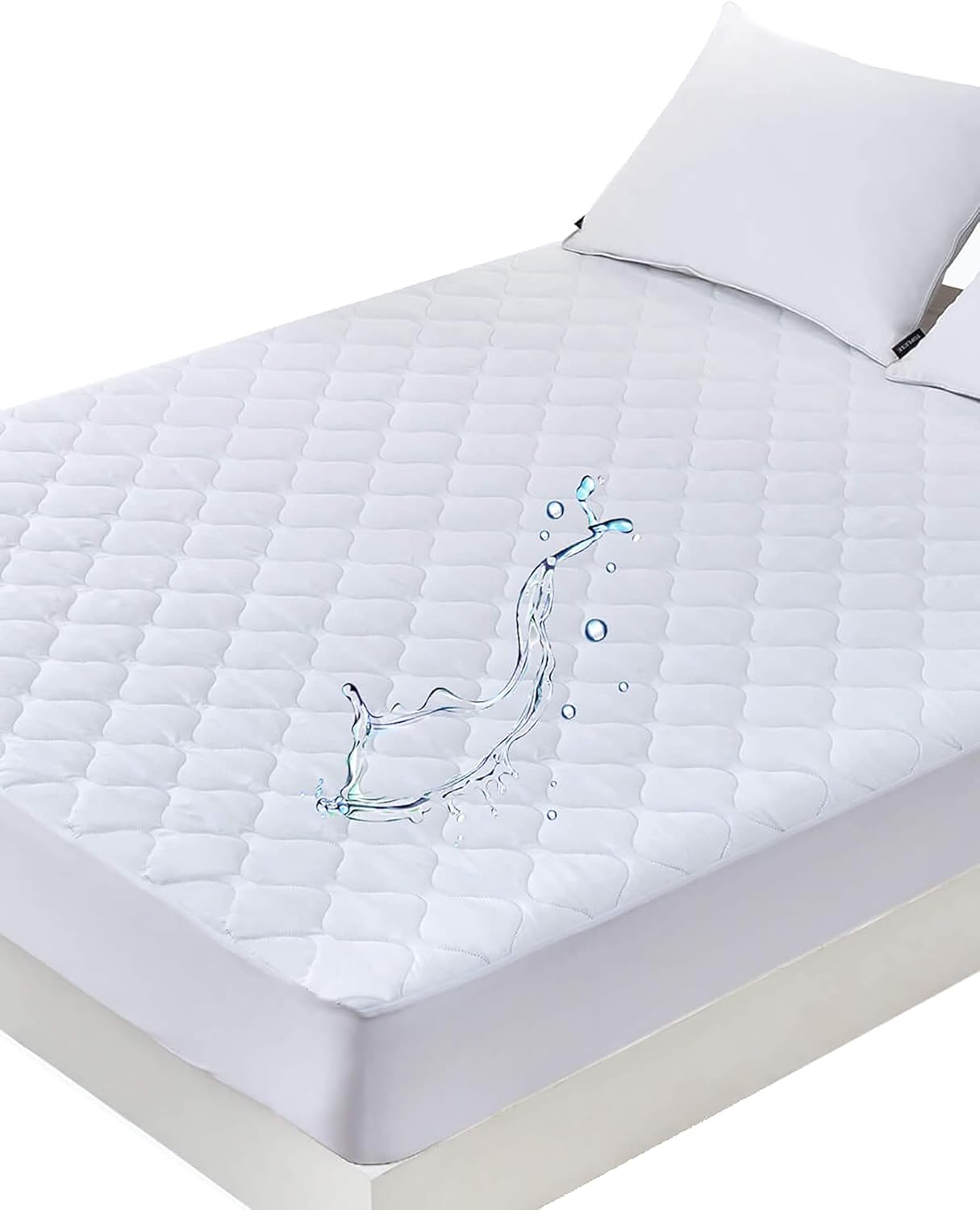 Quilted California King Mattress Protector Pad Waterproof