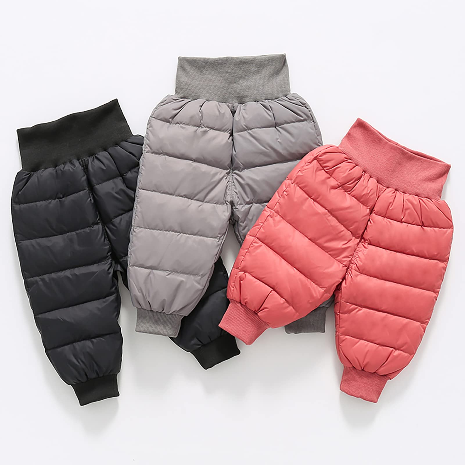 SEAUR Baby Daunenhose Leicht Winterhose Dick Warm Schneehose Kleinkind Winddicht Skihose Outdoorhose - 6 Monate - 2 Jahre - Gr. 68-98