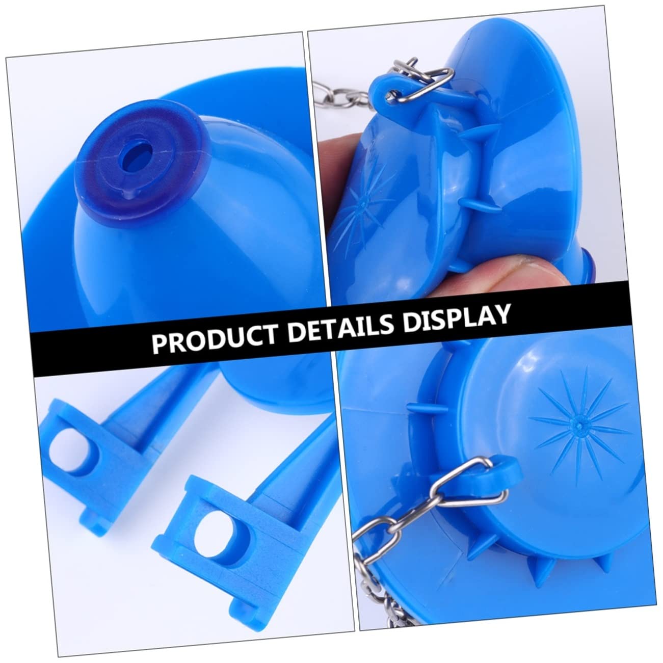 HOMSFOU 3 Sätze Toilleten Sitz Eisbecher Trendy Aufzug Schlag Abzieher Dichtung Für Spülkasten Wc Versiegelung Bündige Pvc-klappe Toiletten-pvc Undichte Prallplatte Gummi Blue 2 Stück * 3