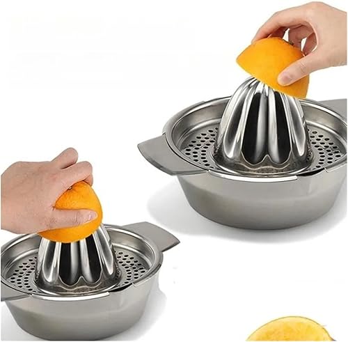 Miniatura 4 de Stainless Steel Manual Lemon & Orange Juicer - Mini Portable Kitchen Tool For Household Use
