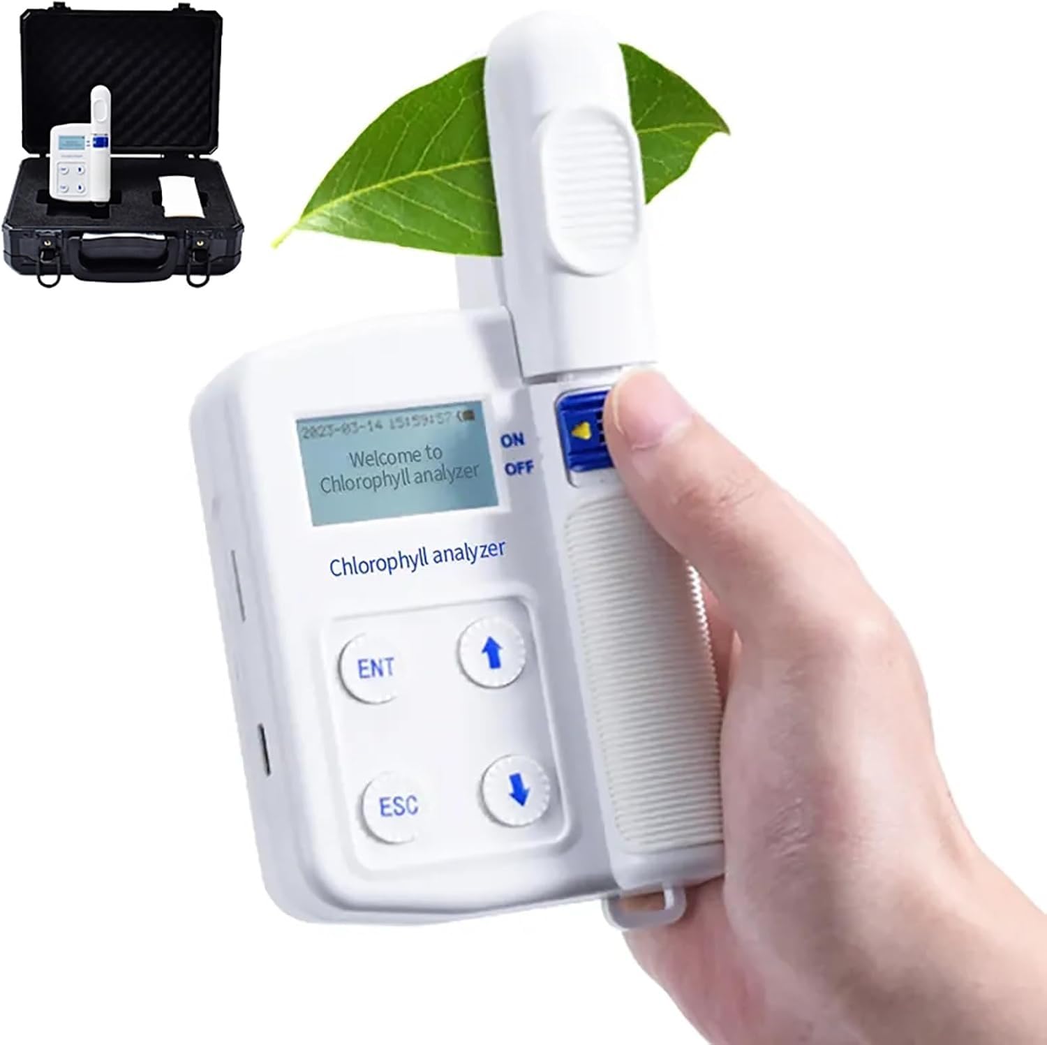 Analyseur de chlorophylle numérique pour éviter les carences des plantes écran LCD