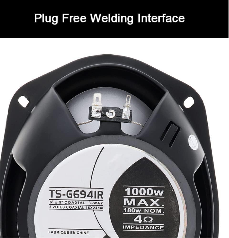 OGIFOAHC Car Audio TS-G6941R 6x9 Inch 1 Way 1000w Watt Max Car Stereo Speakers - one piece