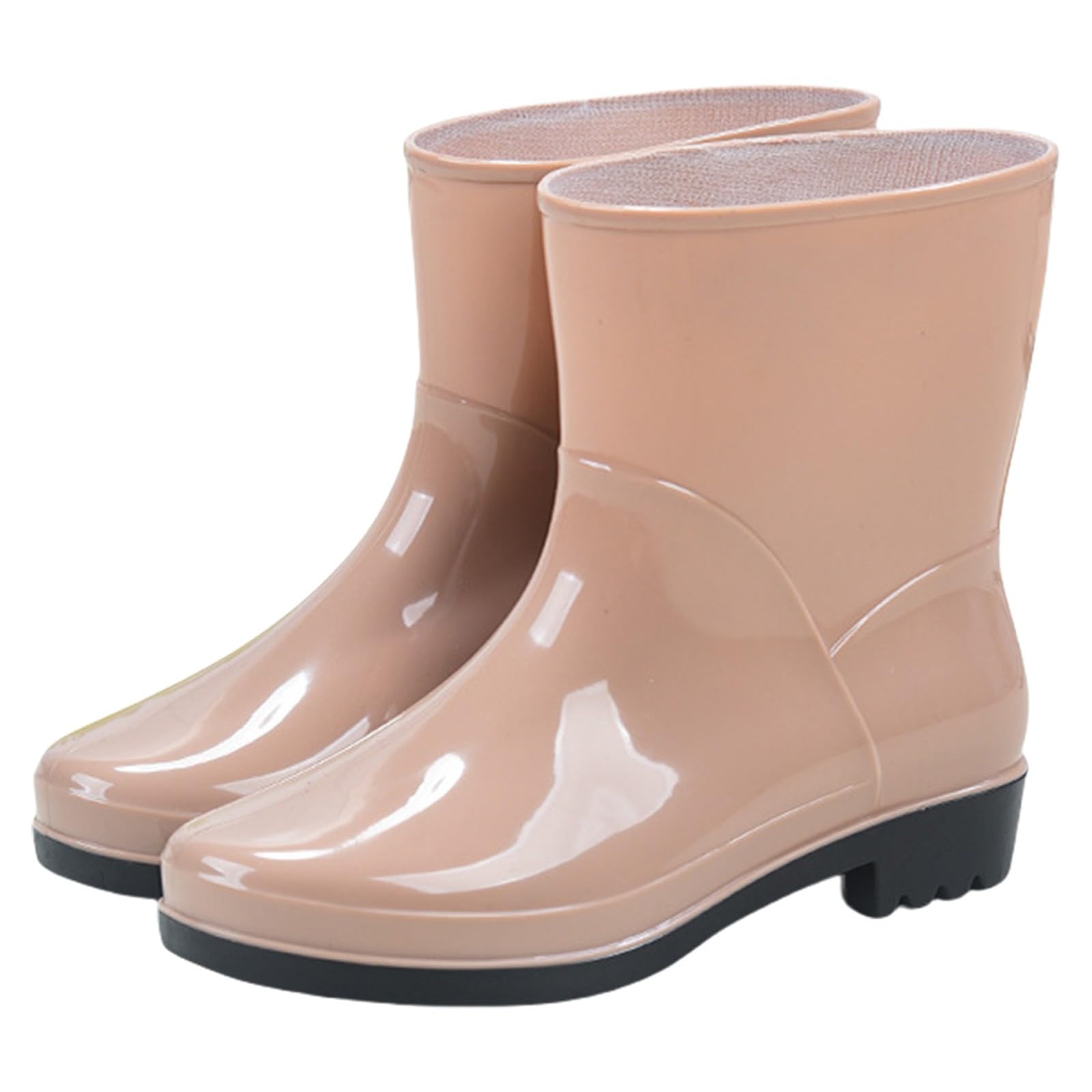 Botas de goma para mujer, medias altas, botas de lluvia, botas de goma, impermeables, botines de goma, antideslizantes, para jardín, botas de lluvia, para exteriores, botas Wellington