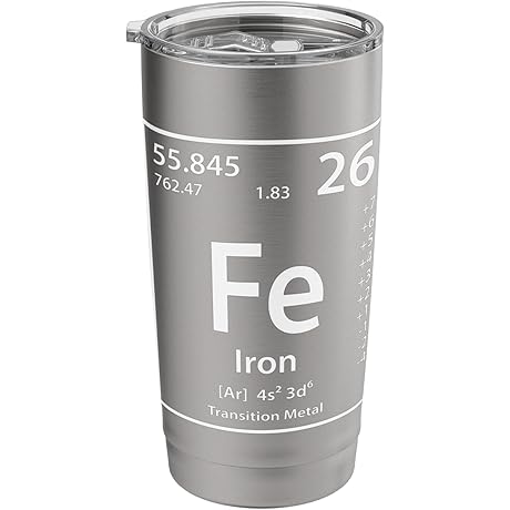 Iron Periodic Table of Elements T-Shirt