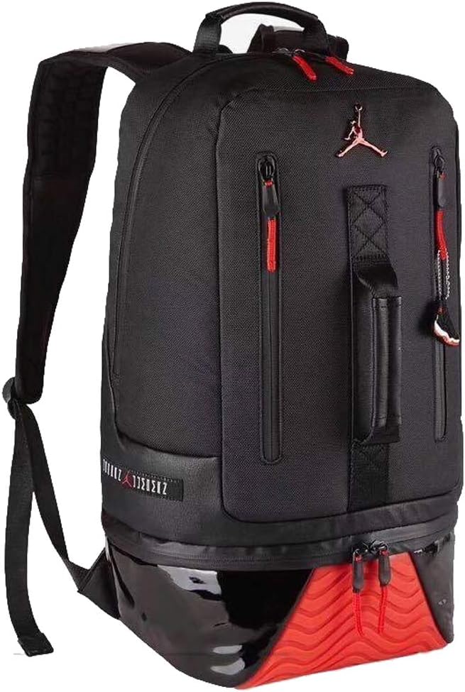 Jordan New Other Retro 11 Basketball Back Pack (One Size, Black/Gym Red)