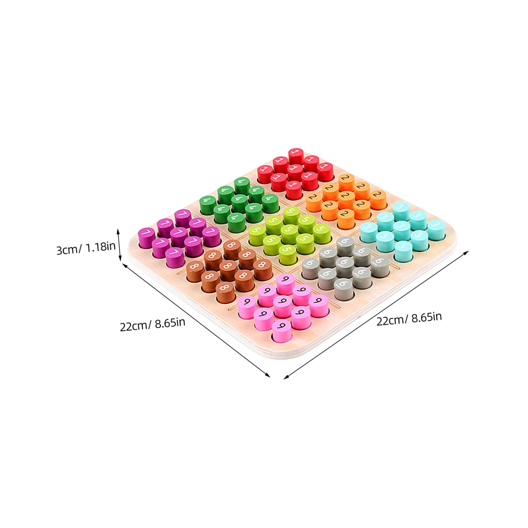 Juego de Mesa de Sudoku de Madera Decoracion Colegio para Niños