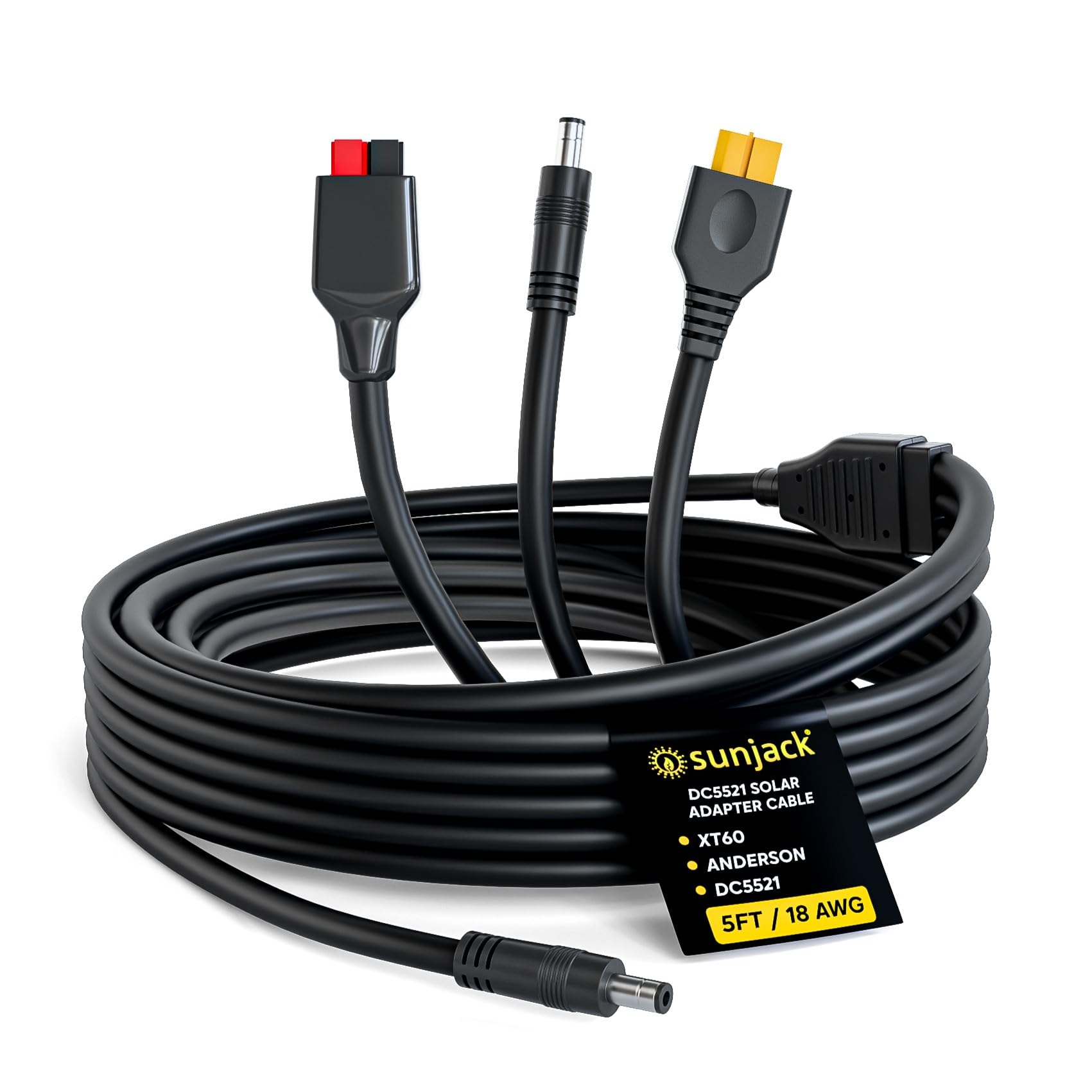 Amazon.com: SunJack DC5521 Solar Panel Adapter Cable, XT60