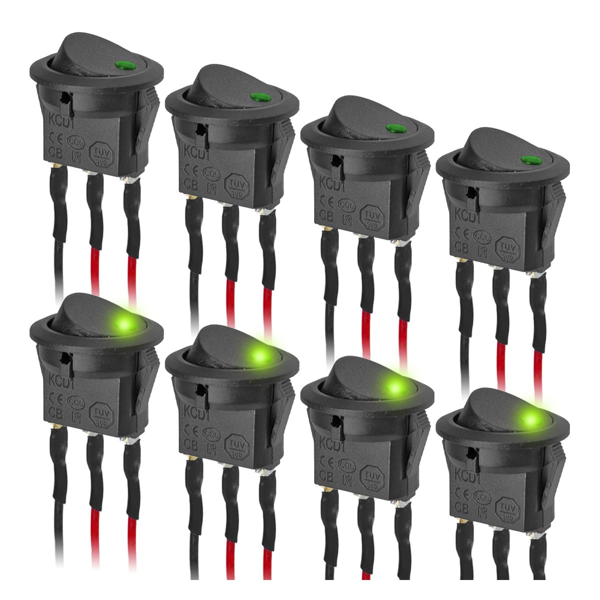 Carling Technologies Kippschalter SPST 20A 12V –  Produktbild-Vorschau 2