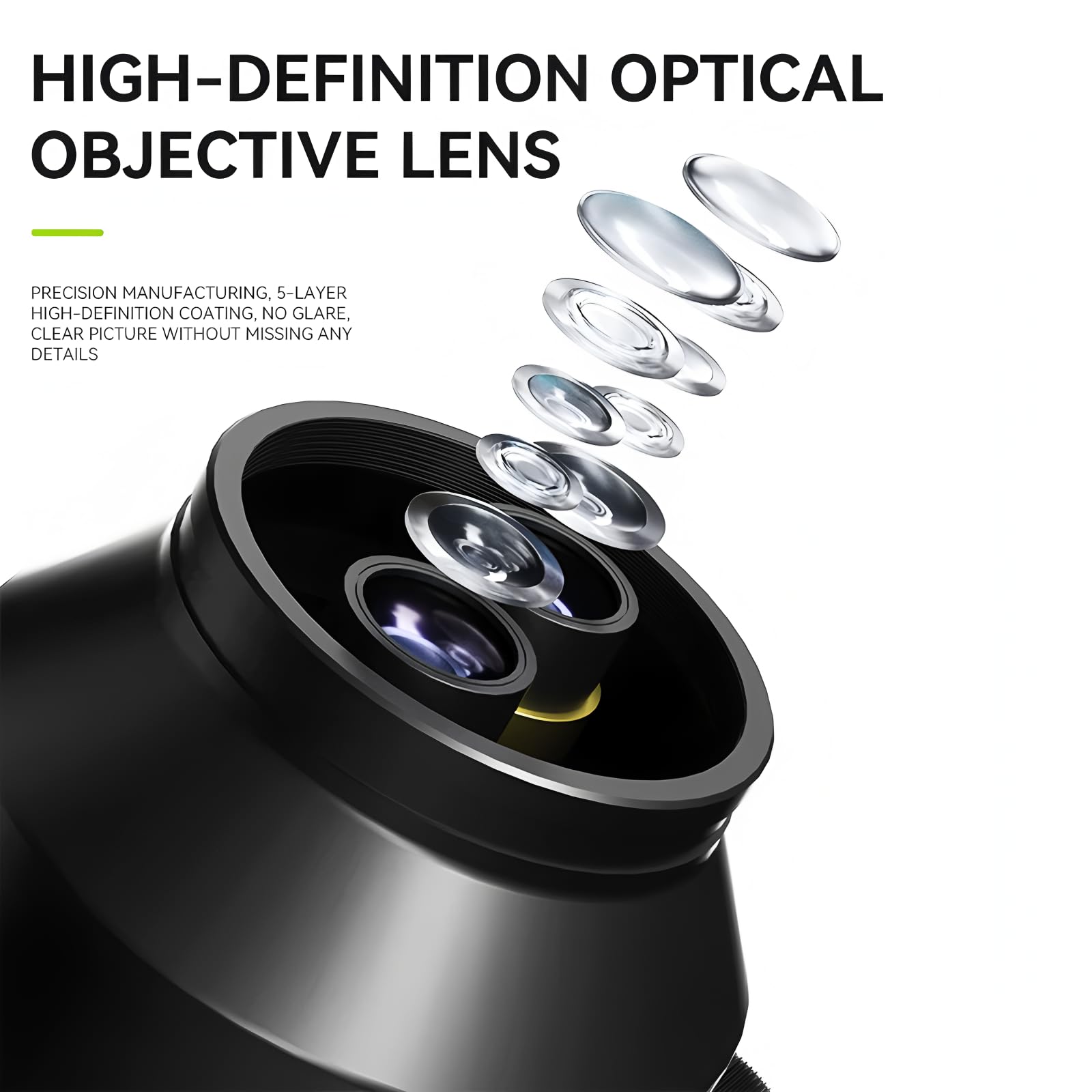 LUOWEI HDLW-TR01-B3TV Microscopio Trinocular, 7-50X, luz LED