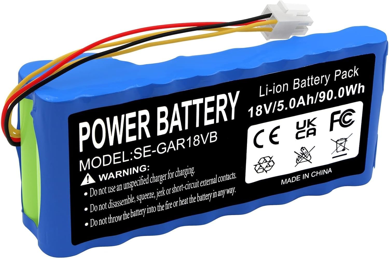 Batería para robot cortacésped Husqvarna Automower 320 330X 420 430X 440 450X 520 550 – 18 V 5000 mAh Li-Ion batería de repuesto para robot cortacésped – Equivalente a 589 58 57-01/588 14 64