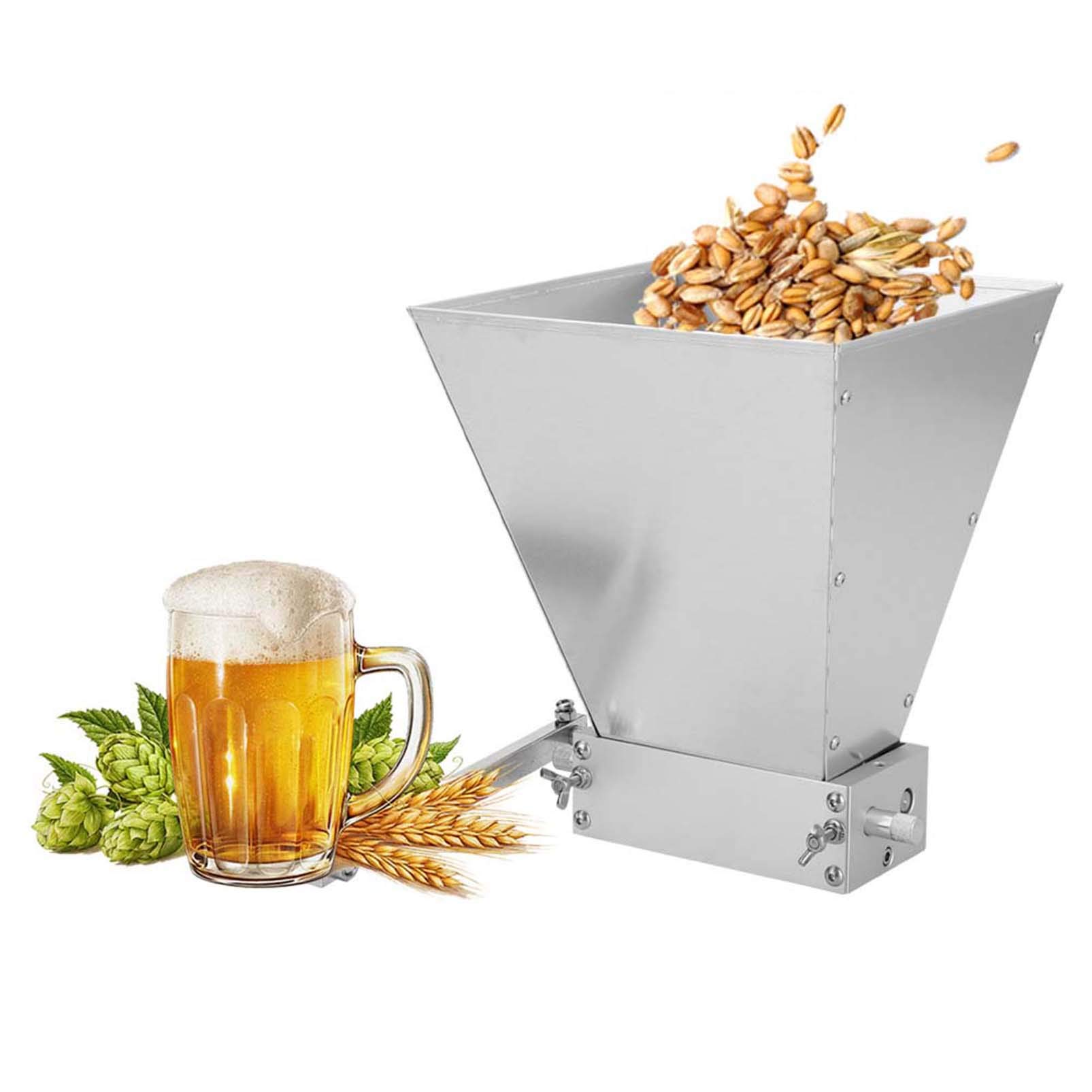 Moulin à grain MytaYt en inox, broyeur premium sans bois pour home brew