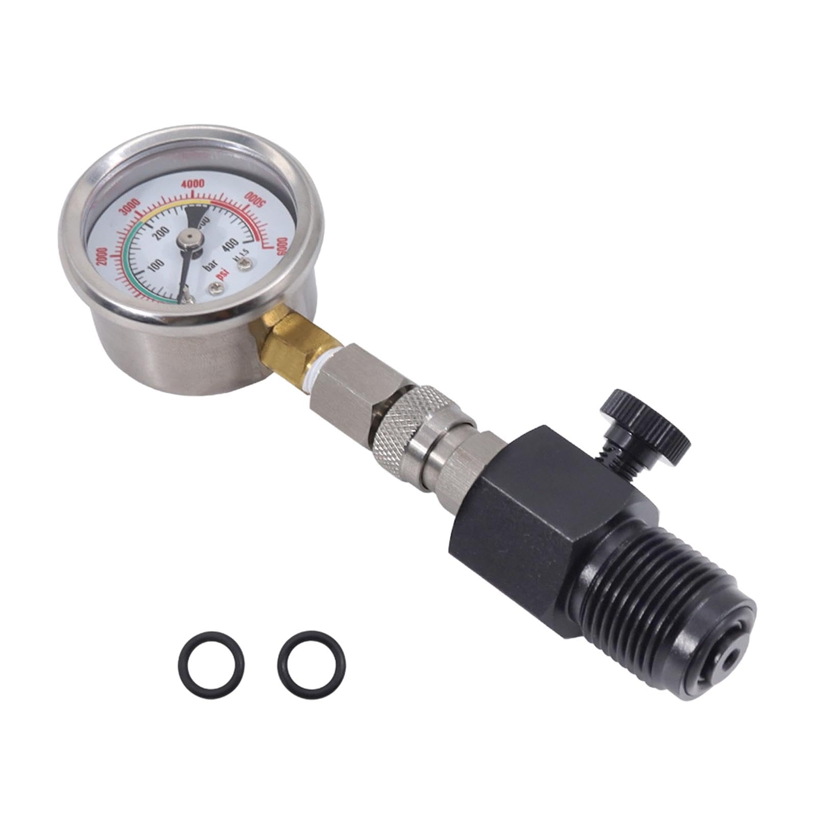 Baoblaze Manomètre de Pression de plongée sous-Marine, 400/6 000 psi, pour réservoir