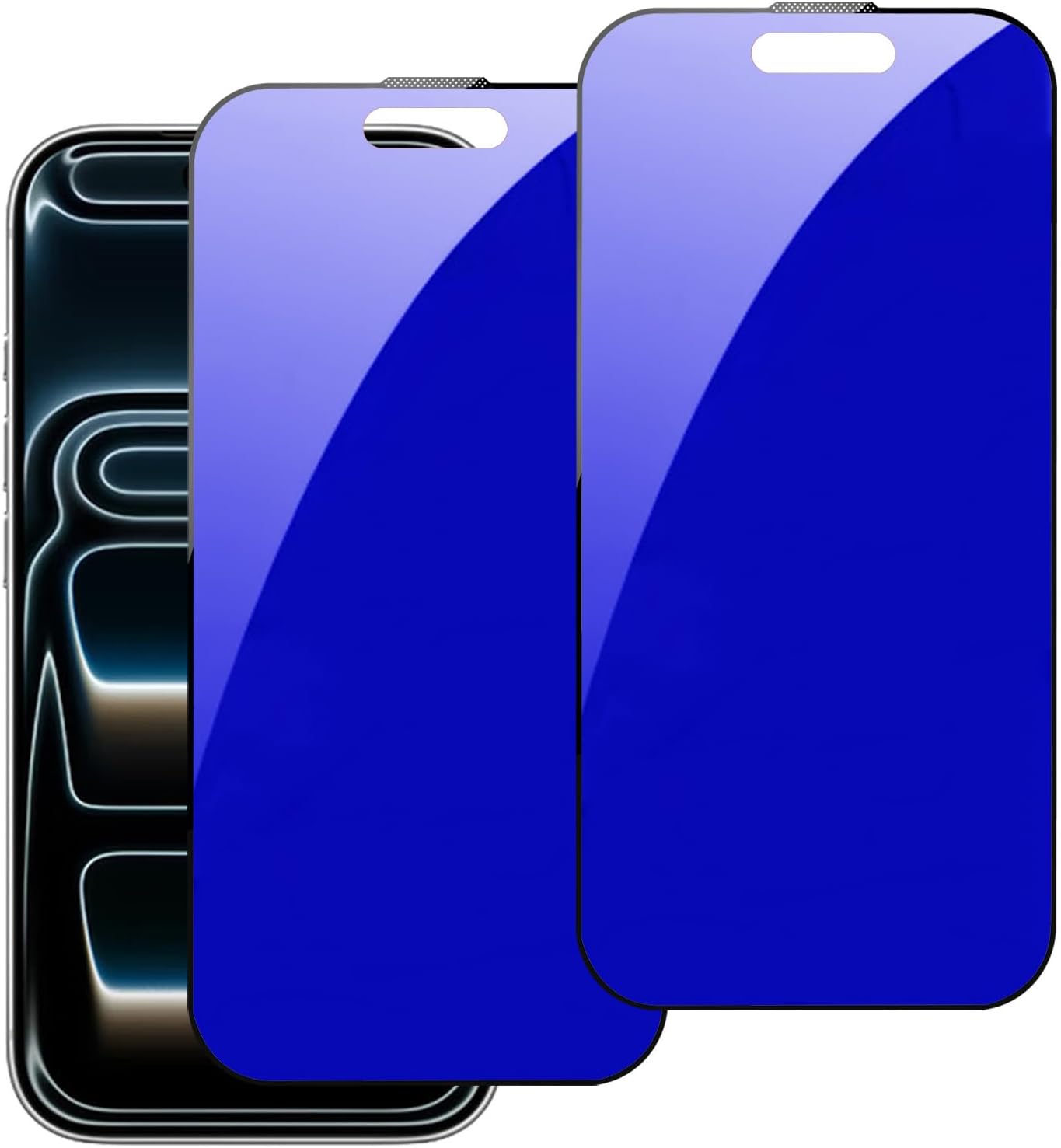 2 Pack for iPhone 17 Pro Max Privacy Screen Protector Anti spy Tempered Glass Anti blue Light Film 6.9 inch